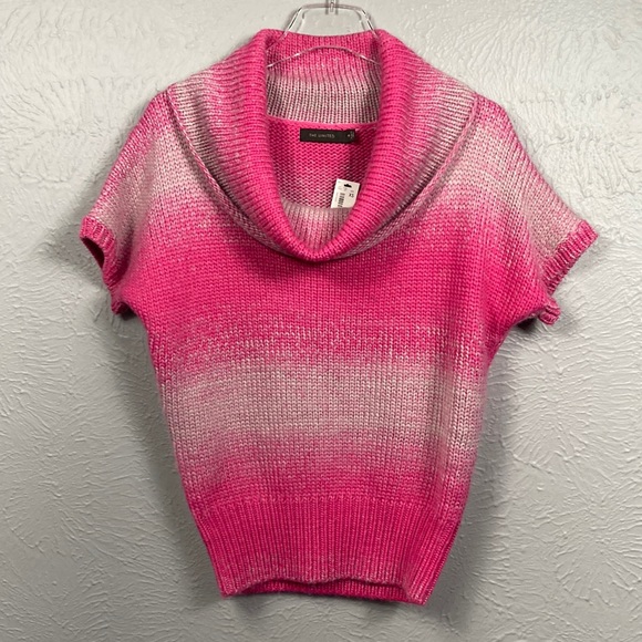 The Limited Sweaters - NWT The Limited Pink Short Sleeve Cowl Neck Knit Sweater Top Women's Siz…